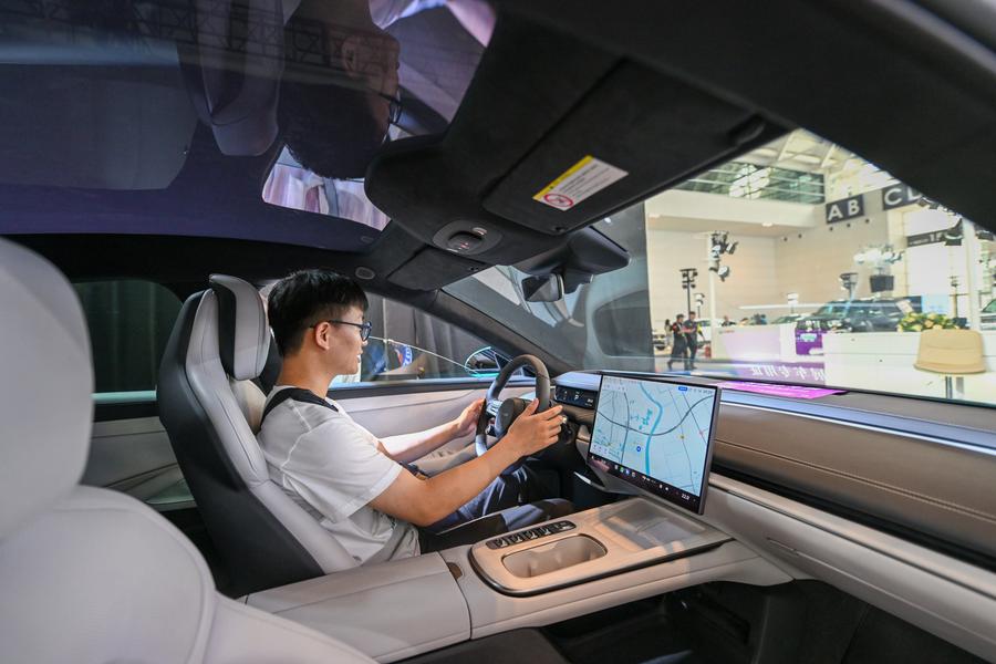 Intelligent connected NEVs showcased in 2024 World Intelligence Expo