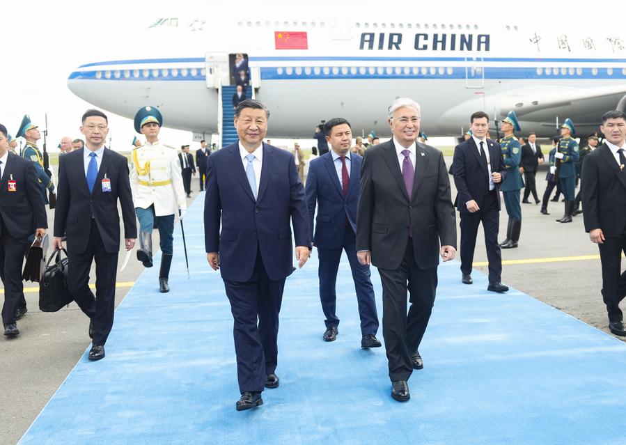 Greeted by household Chinese song, Xi starts Kazakhstan trip to build on unique partnership