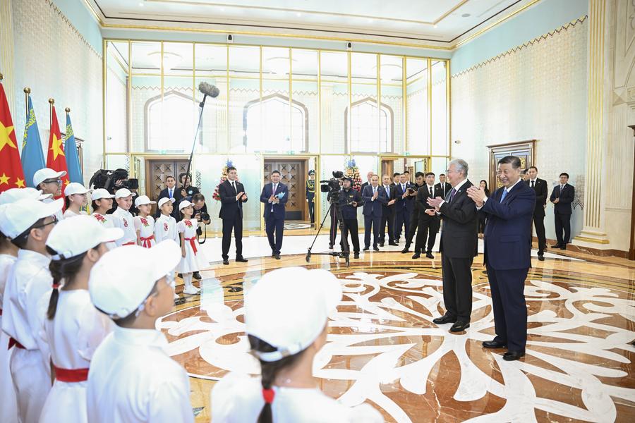 Greeted by household Chinese song, Xi starts Kazakhstan trip to build on unique partnership