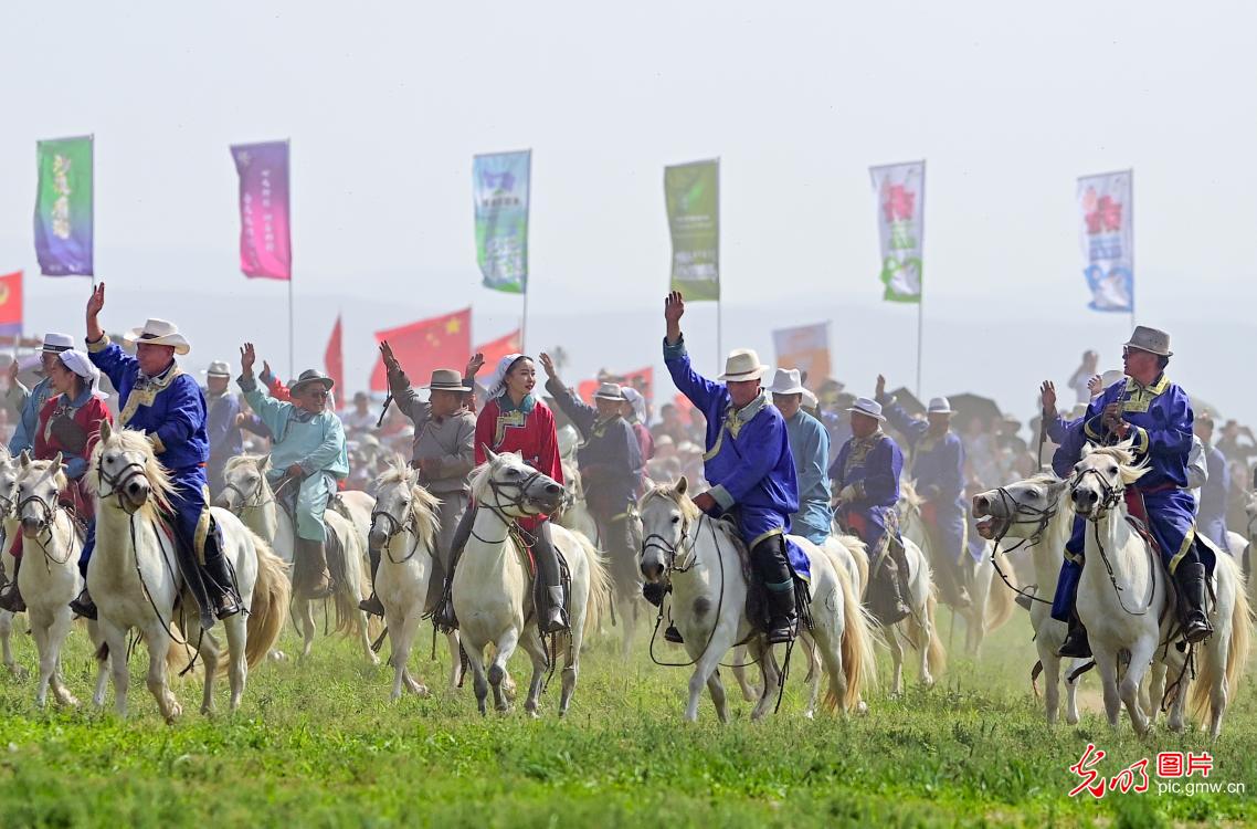 34th Grassland Naadam Festival in N China's Inner Mongolia