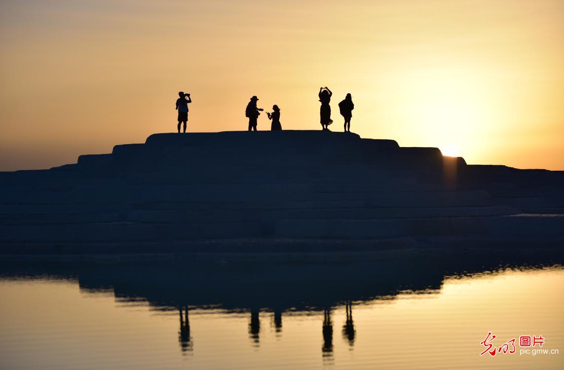 Scenery of Qairhan Salt Lake in NW China