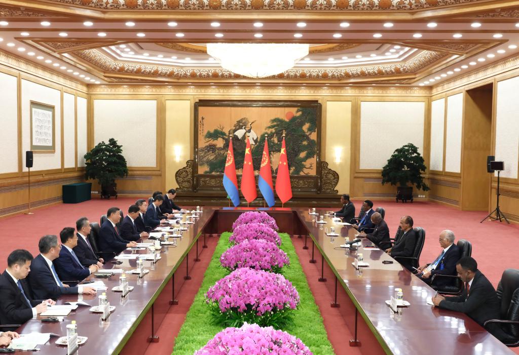 Xi meets Eritrean president