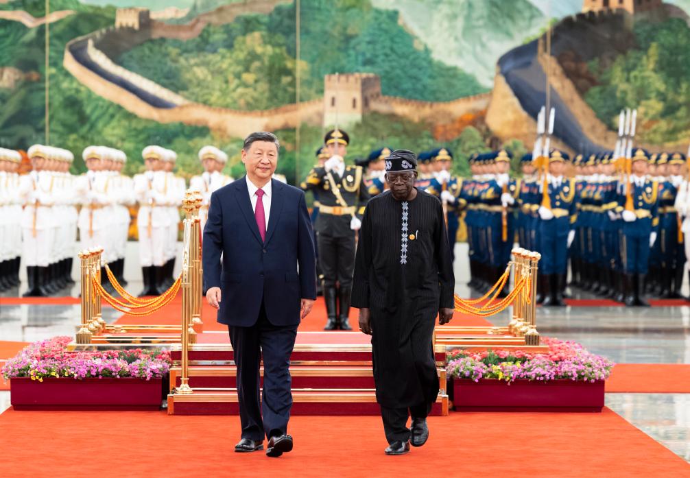 Chinese, Nigerian presidents announce elevation of bilateral ties