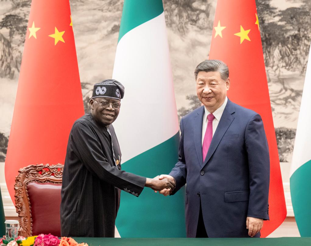 Chinese, Nigerian presidents announce elevation of bilateral ties