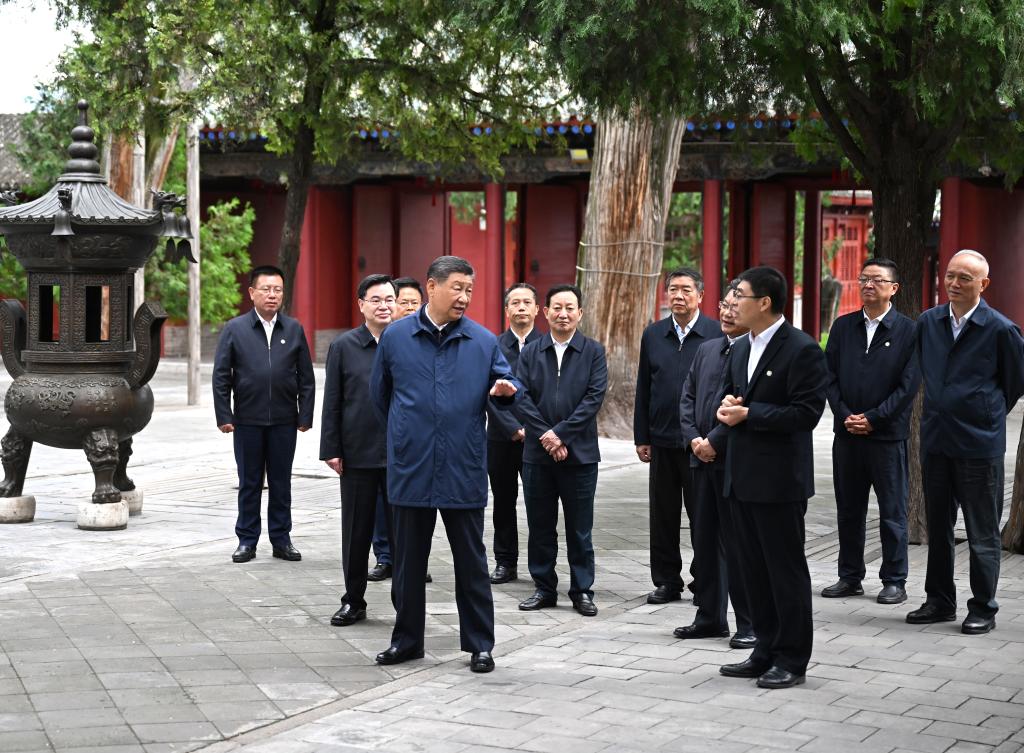 Xi makes inspections in NW China's Shaanxi, Gansu provinces