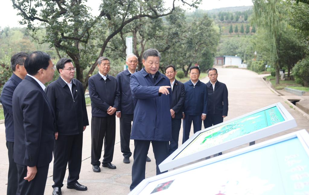 Xi makes inspections in NW China's Shaanxi, Gansu provinces