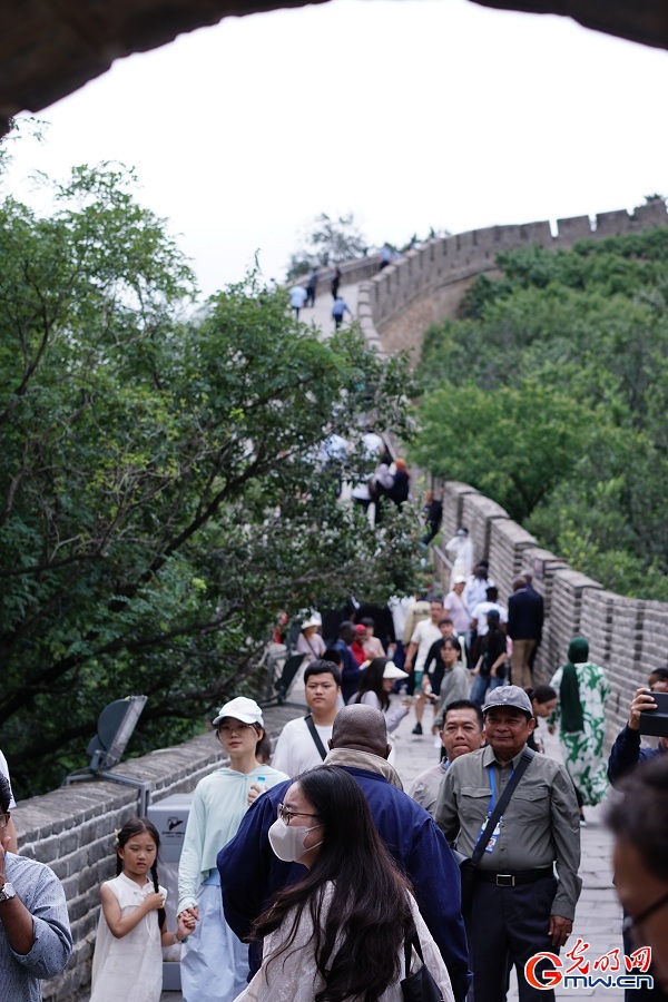 Scenery of Badaling Great Wall during summertime