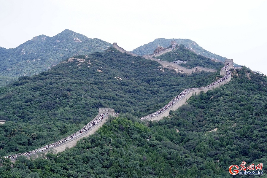 Scenery of Badaling Great Wall during summertime