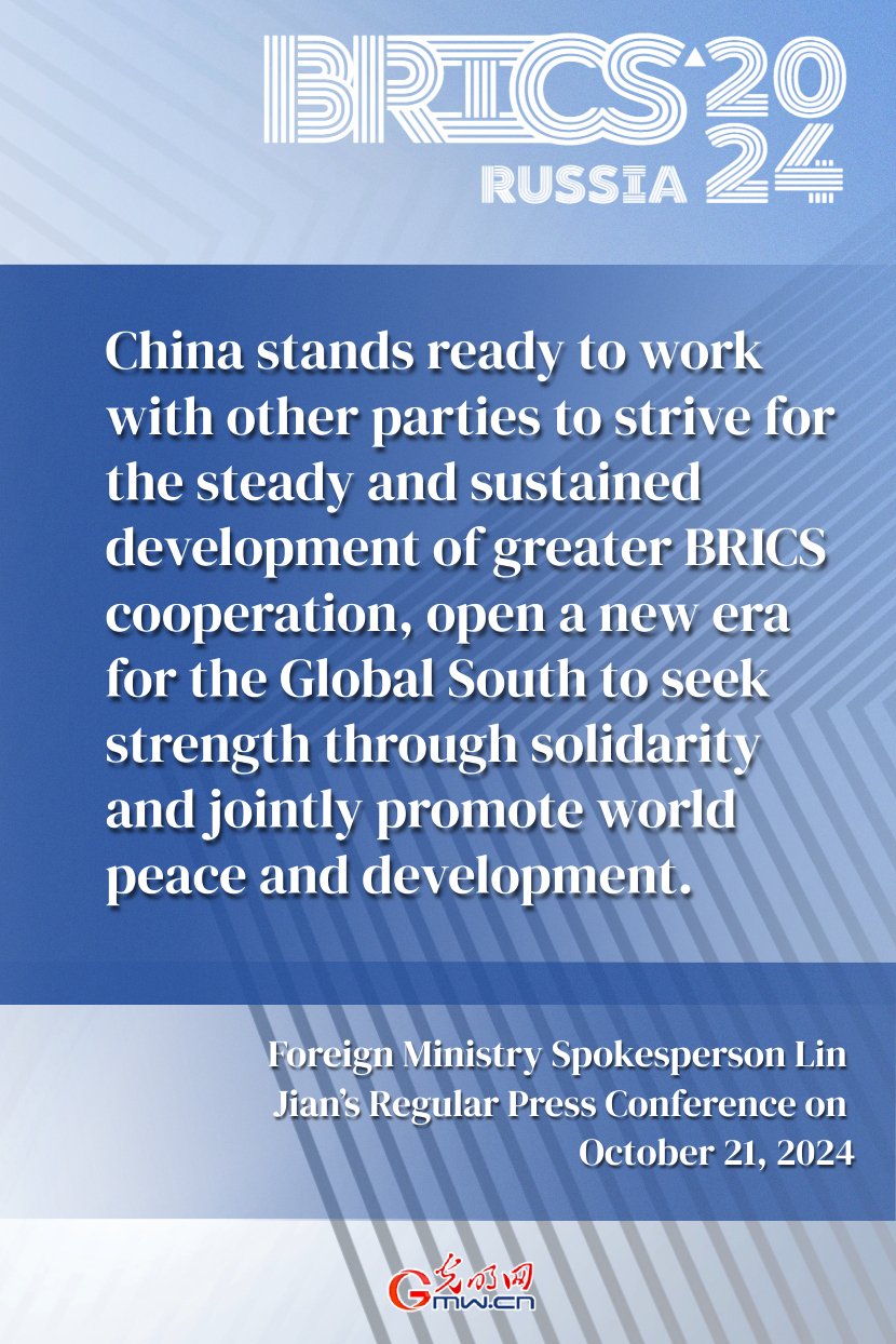 China calls for steady and sustained development of greater BRICS cooperation