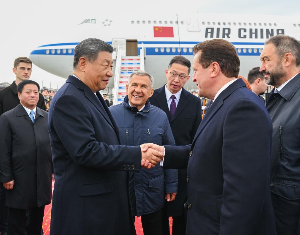 Xi arrives in Russia's Kazan for BRICS Summit