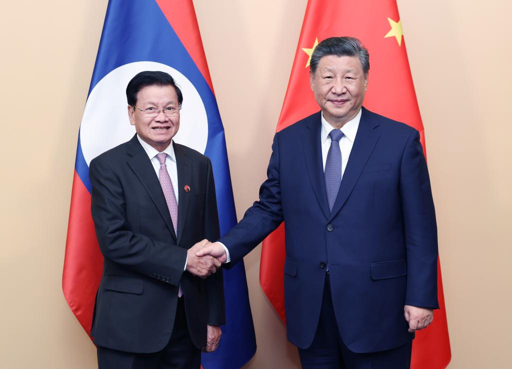 Xi urges China, Laos to forge model for BRI cooperation