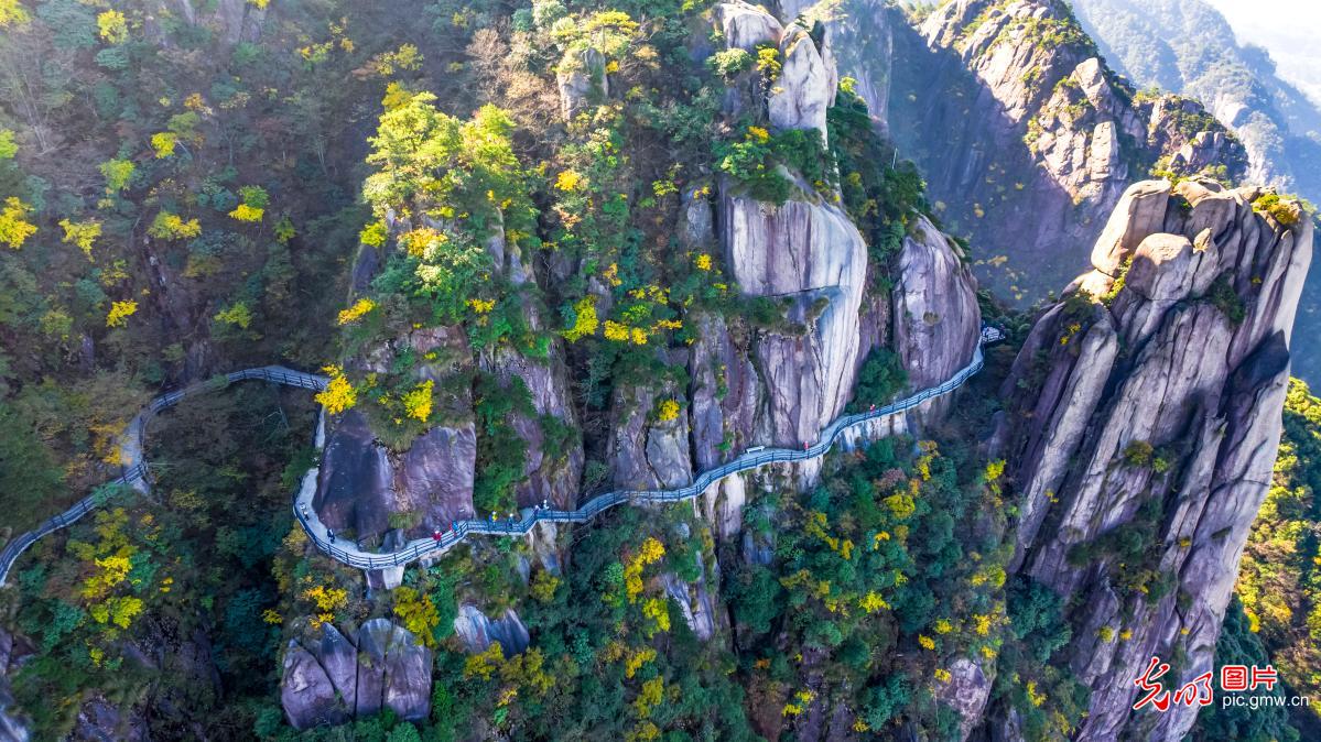 Scenery of Mount Jiuhua in E China's Anhui