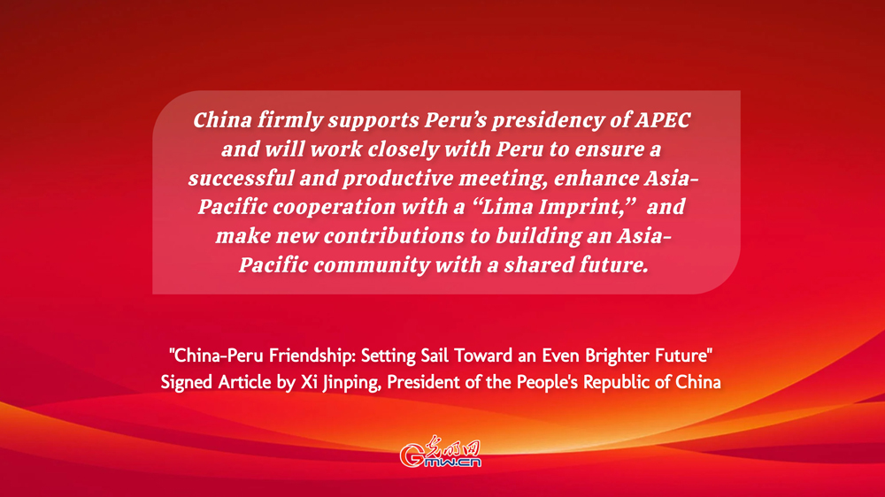 Poster: Highlight from President Xi Jinping's signed article in Peruvian media