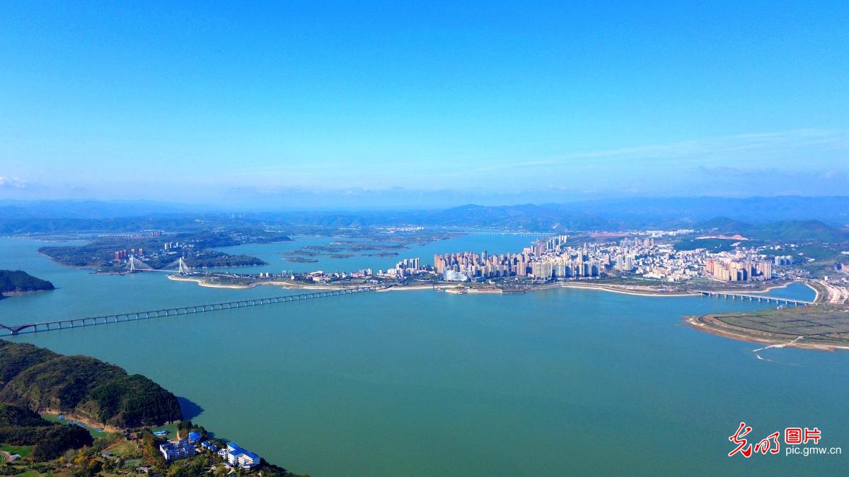 In pics of South-to-North Water Diversion project water source: Yunyang