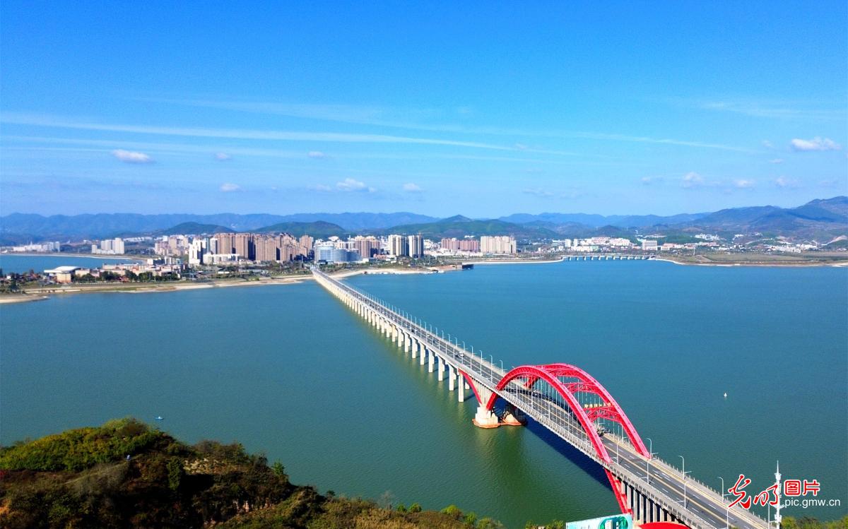 In pics of South-to-North Water Diversion project water source: Yunyang