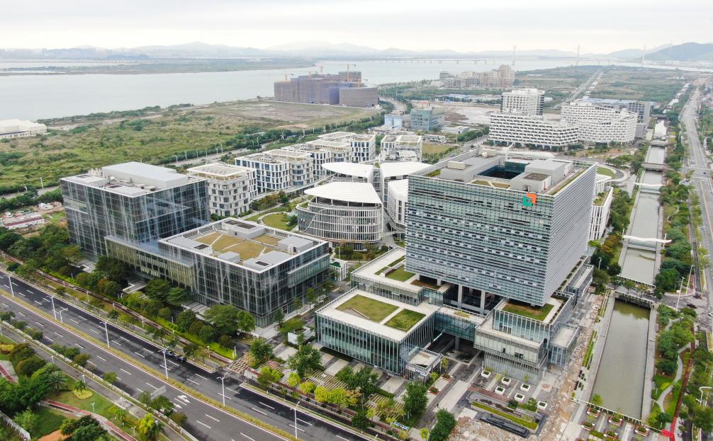 Close-up view of Guangdong-Macao in-depth cooperation zone in S China's Hengqin