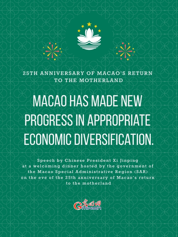 Poster: Macao writes new chapter in successful implementation of One Country, Two Systems with Macao characteristics