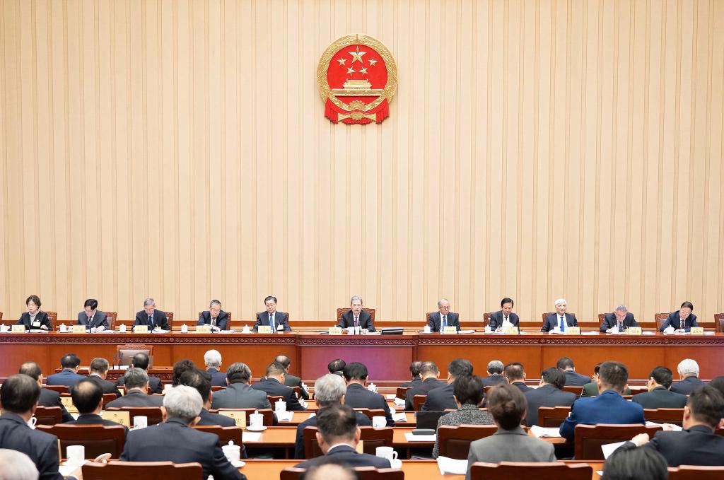 China's top legislature concludes standing committee session