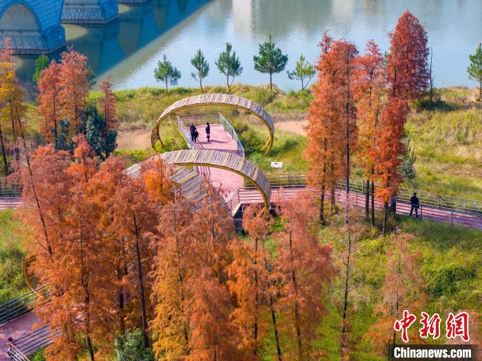 Picturesque winter view of park in China’s Guangxi