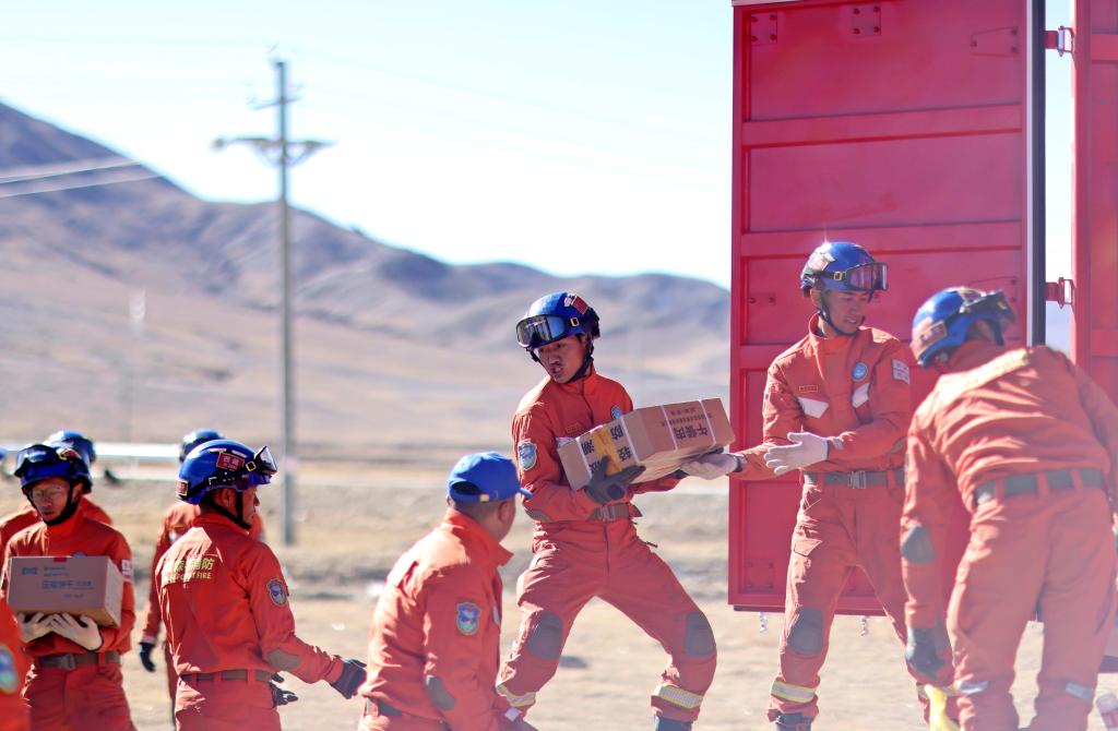 Touching moment: All-out rescue efforts in quake-hit Xizang