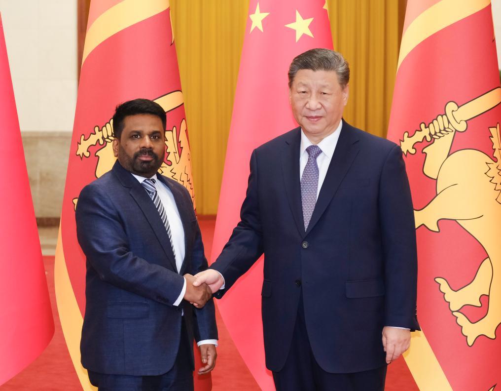 Xi calls for fostering new highlights in China-Sri Lanka cooperation