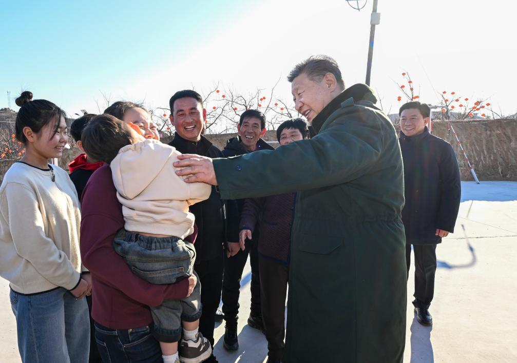 Xi visits flood-affected residents in northeast China