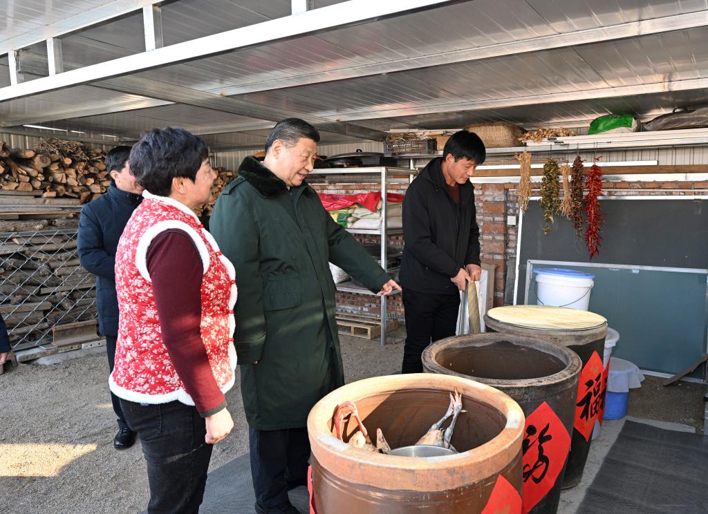 Xi visits flood-affected residents in northeast China