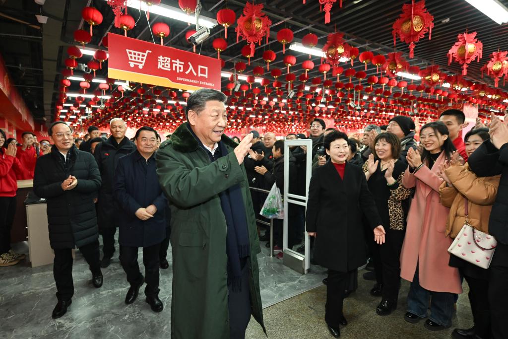 Xi inspects NE China city ahead of Spring Festival