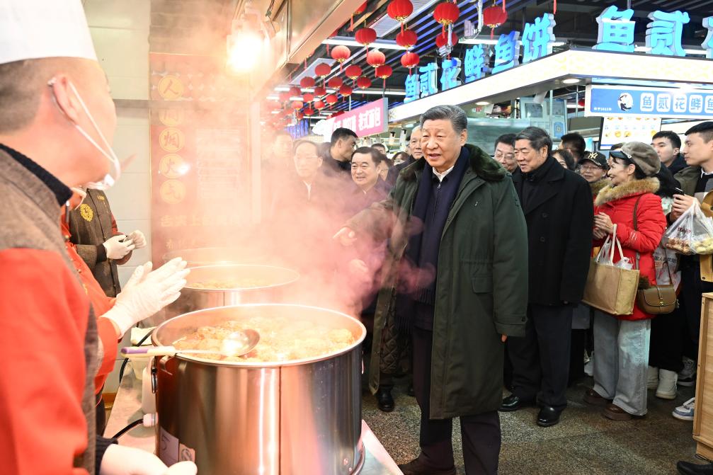 Xi inspects NE China city ahead of Spring Festival