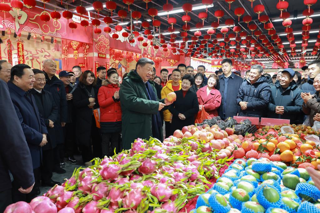 Xi inspects NE China city ahead of Spring Festival