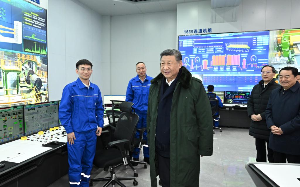 Xi stresses importance of steel industry, real economy