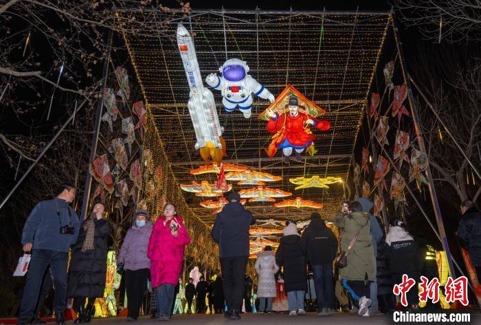 Lantern fair held to celebrate upcoming Spring Festival