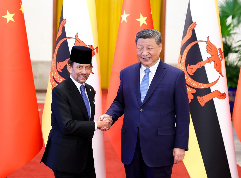 Xi holds talks with Brunei's Sultan