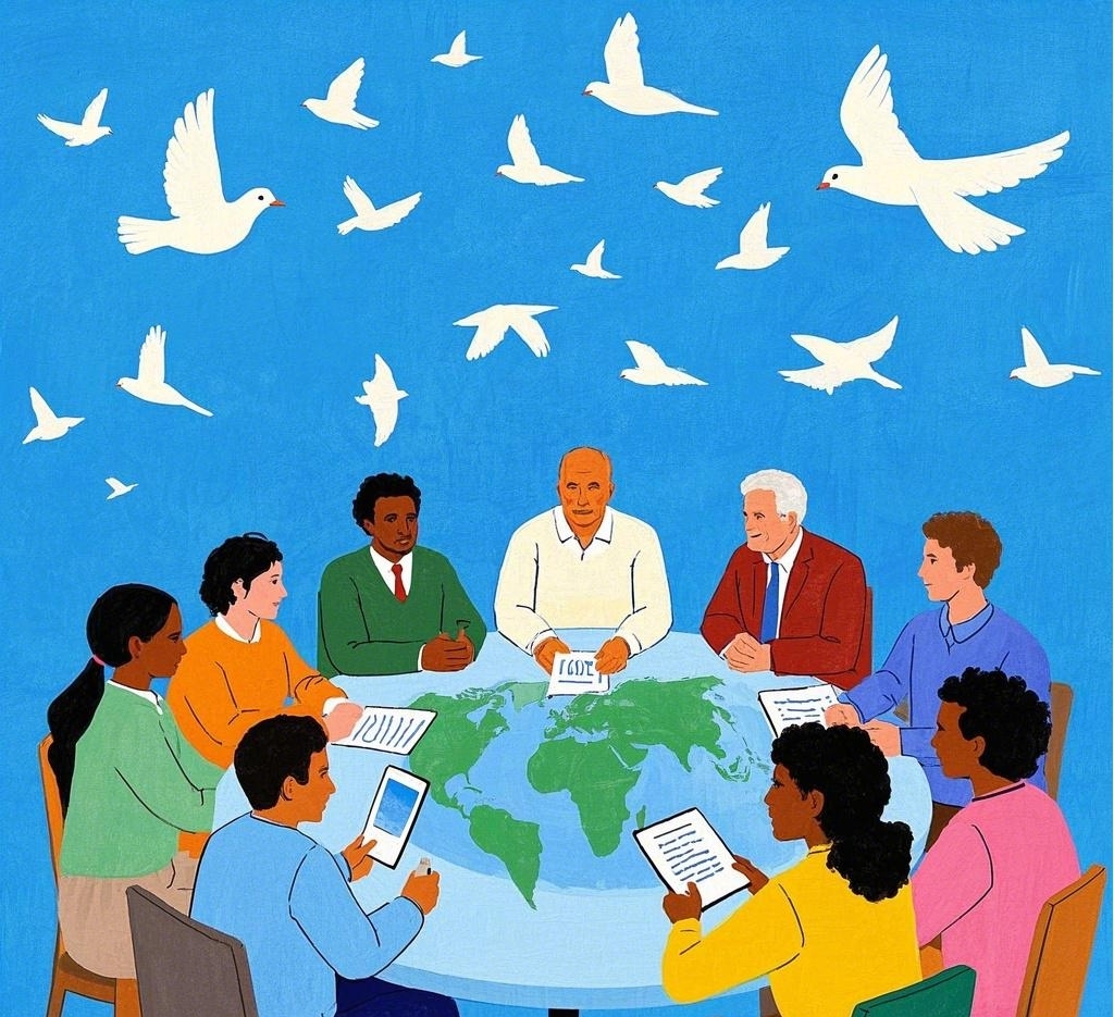 Poster | Outlining a New Vision for Building a Better World (1): Lasting Peace Through Dialogue and Consultation