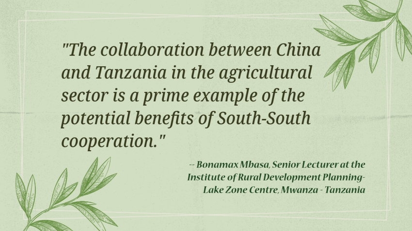 Leveraging China-Tanzania agricultural collaboration for sustainable development