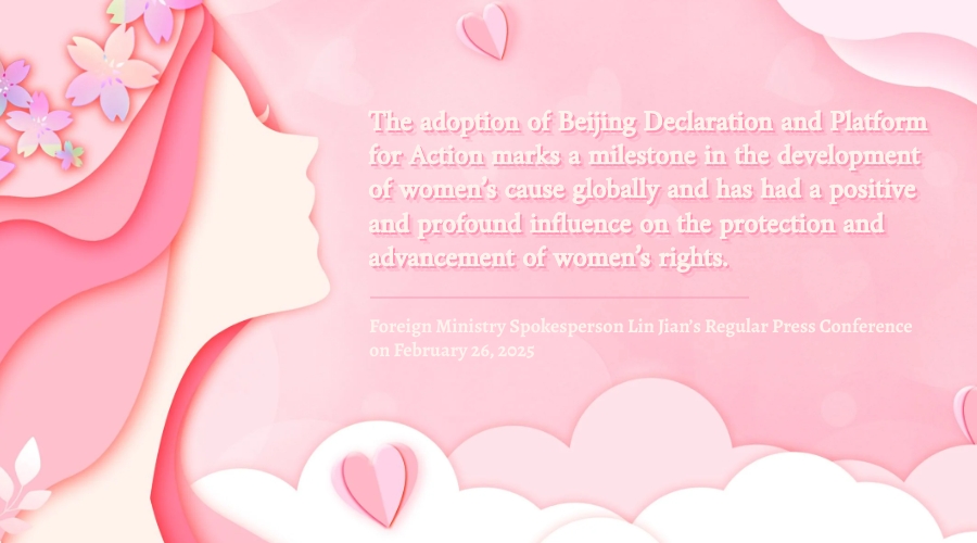 Poster: 2025 marks the 30th anniversary of the World Conference on Women in Beijing