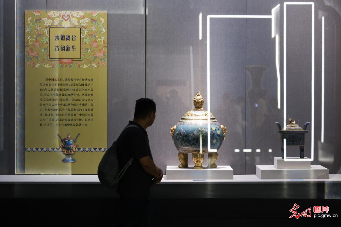 Enamel art enhibition opens at Hebei Museum