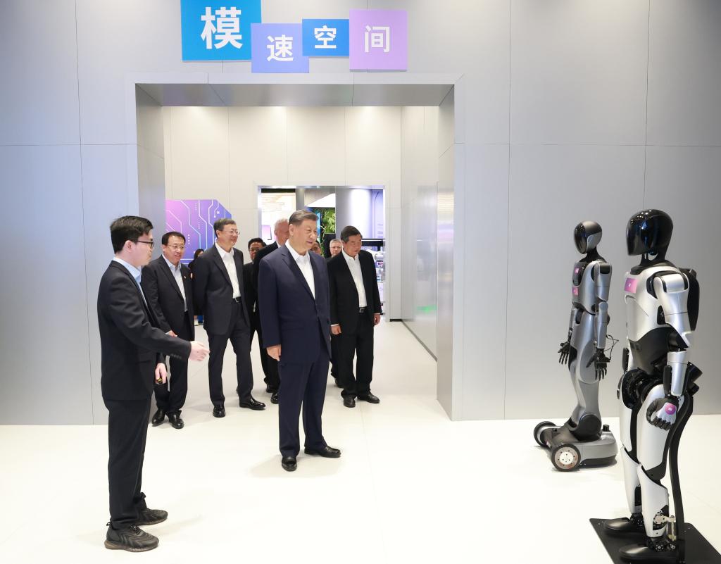 Xi inspects Shanghai large-model incubator, underscoring China's AI ambitions