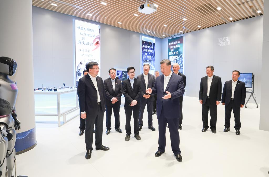 Xi inspects Shanghai large-model incubator, underscoring China's AI ambitions