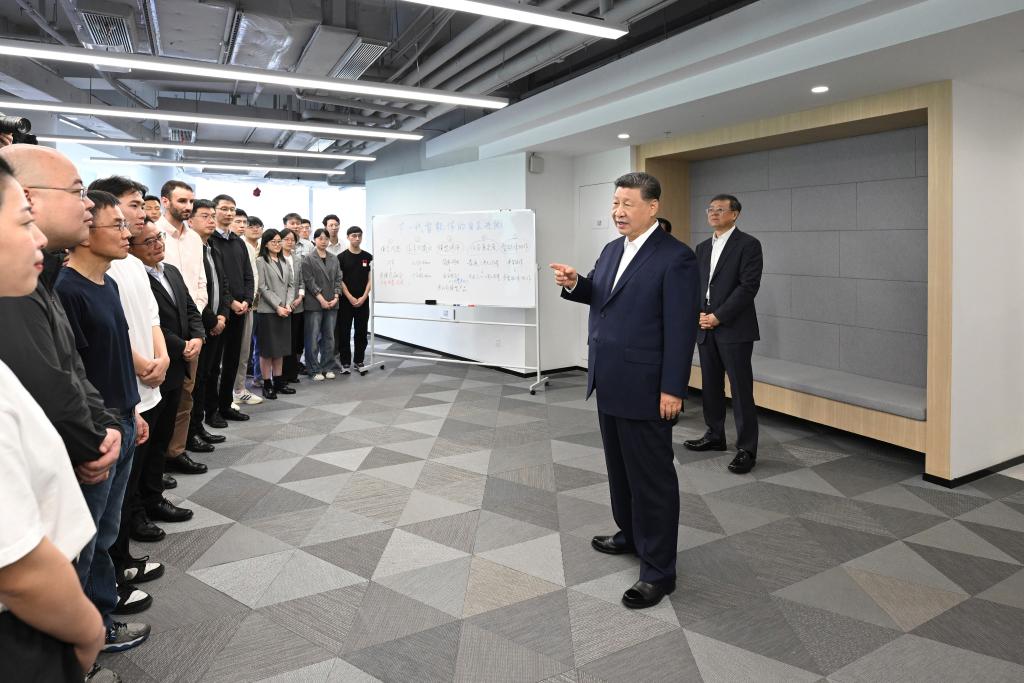 Xi inspects Shanghai large-model incubator, underscoring China's AI ambitions