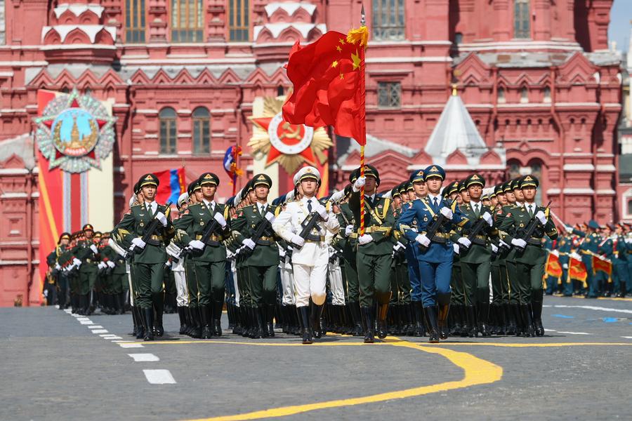 Chinese PLA Guard of Honor attends Russia's Victory Day parade
