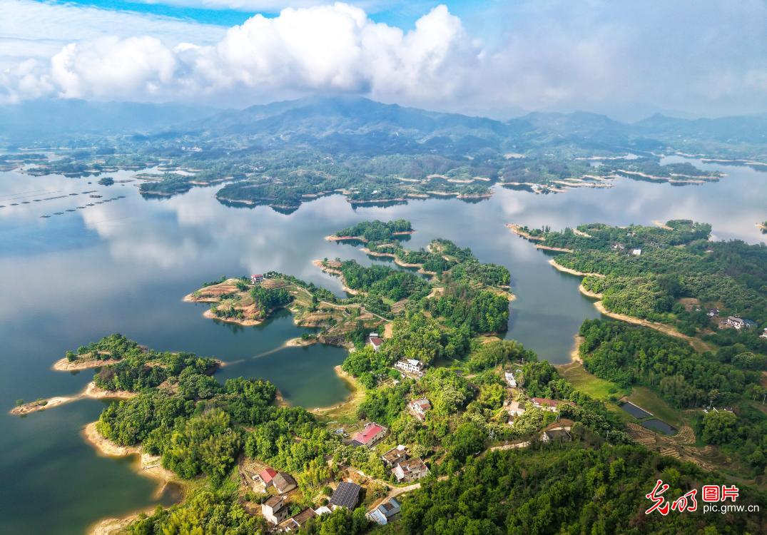 In pics: Baihe Reservoir in C China's Hubei