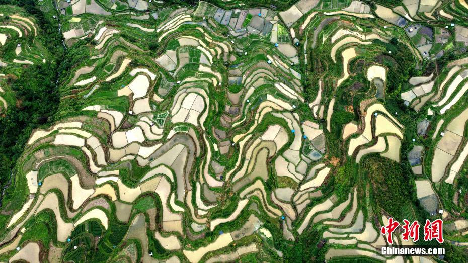 Picturesque scenery of terraces in S China’s Guangxi