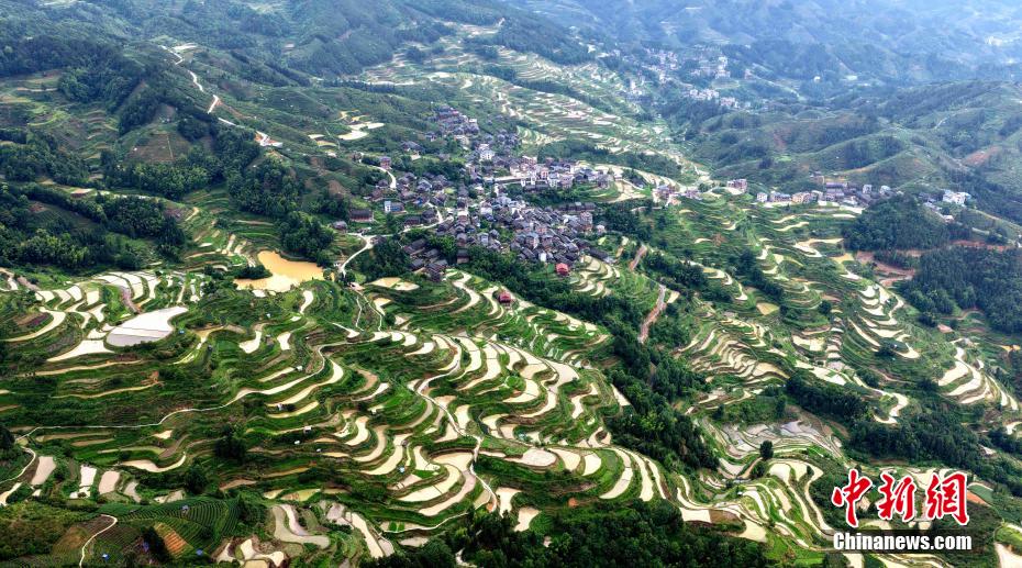 Picturesque scenery of terraces in S China’s Guangxi