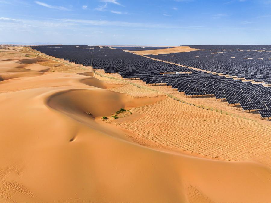 Photovoltaic projects transform sandy terrain into 