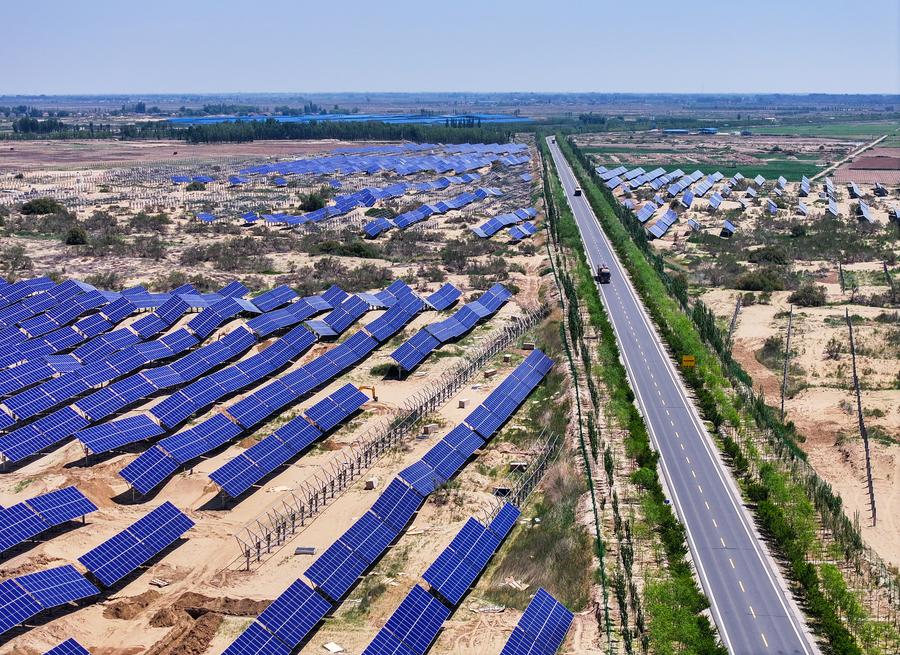 Photovoltaic projects transform sandy terrain into 