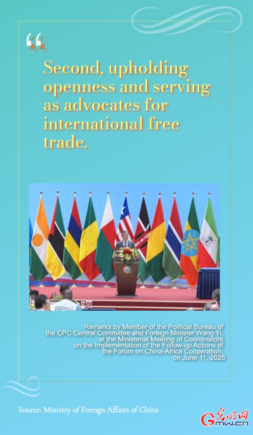 Poster: China's five-point proposal to promote high-quality development of China-Africa cooperation