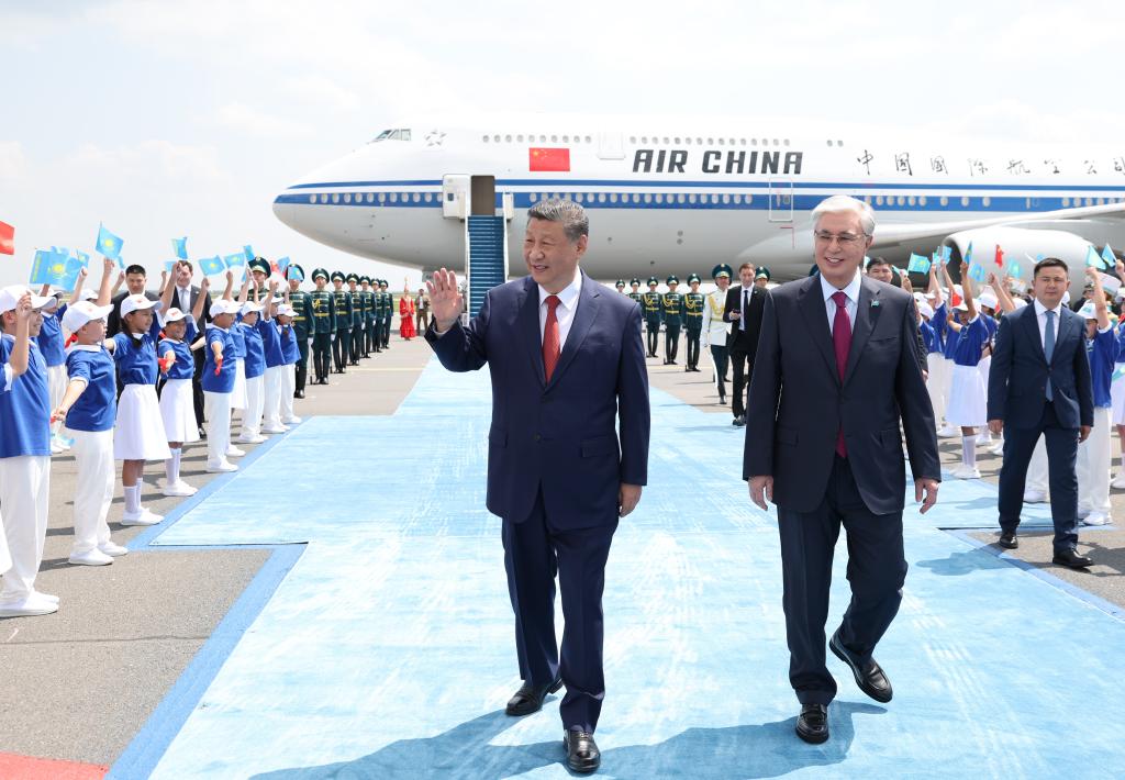 Xi arrives in Astana for China-Central Asia Summit