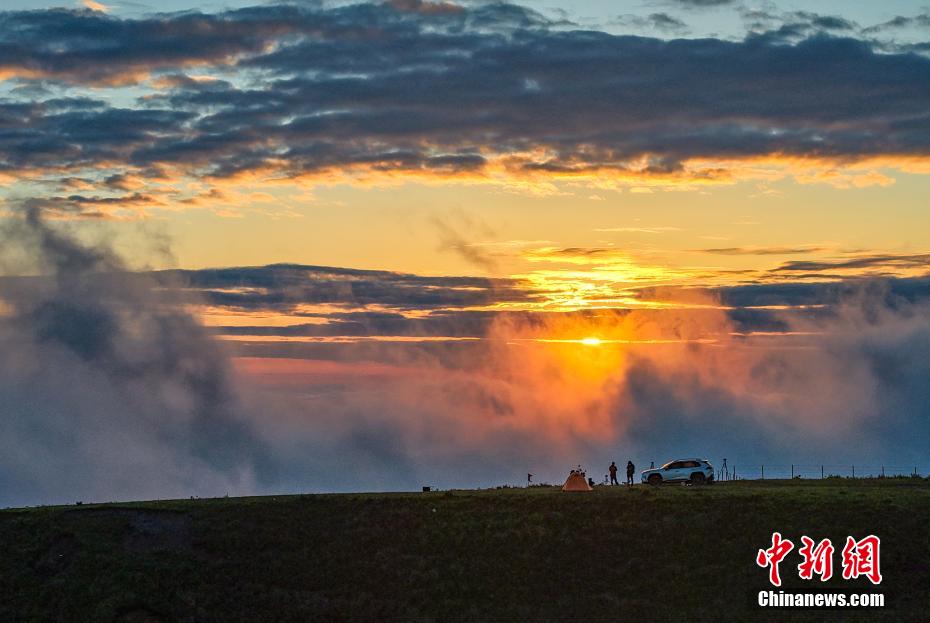 Picturesque scenery of sea of clouds in SW China’s Guizhou