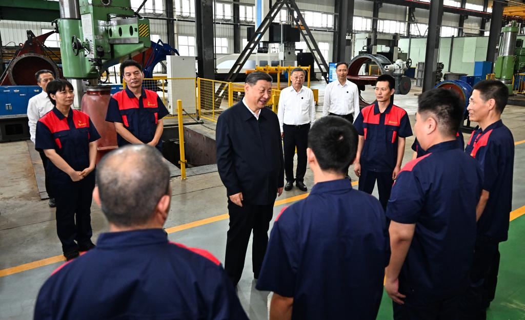 Xi stresses transforming resource-based economy, advancing Chinese modernization during Shanxi inspection tour